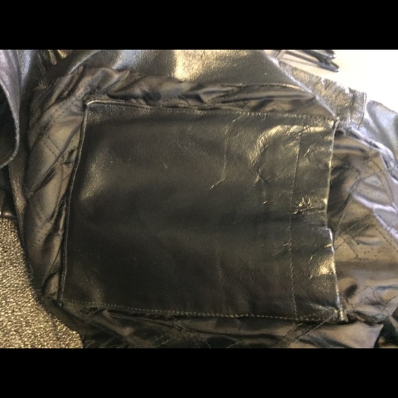 Hand Painted Vintage Leather Jacket - Picture 8 of 8